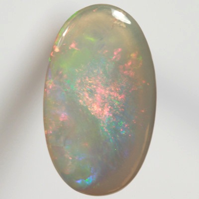SOLID SEMI BLACK OPAL  Very bright fire, red and green. SEE VIDEO
